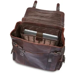 Mancini Leather Backpack for 15'' Laptop, 12.75