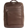 Mancini Leather Backpack for 15.6" Laptop / Tablet, 12" x 5.25" x 15",