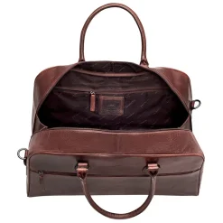 Mancini Leather Classic Duffle Bag, 21.5