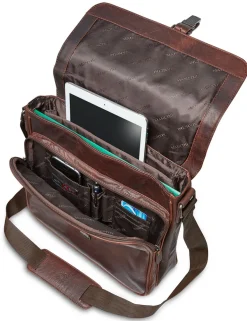 Mancini Leather Crossover Bag for 12