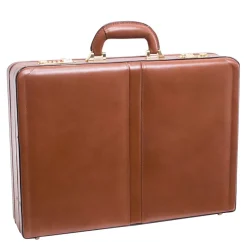 McKlein Harper Leather Expandable Attache Case