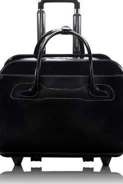 McKlein USA Willowbrook 15.6" Ladies' Leather Wheeled Laptop Briefcase