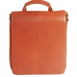 Messenger Style Tablet Bag, 10.5" x 4" x 12", Cognac