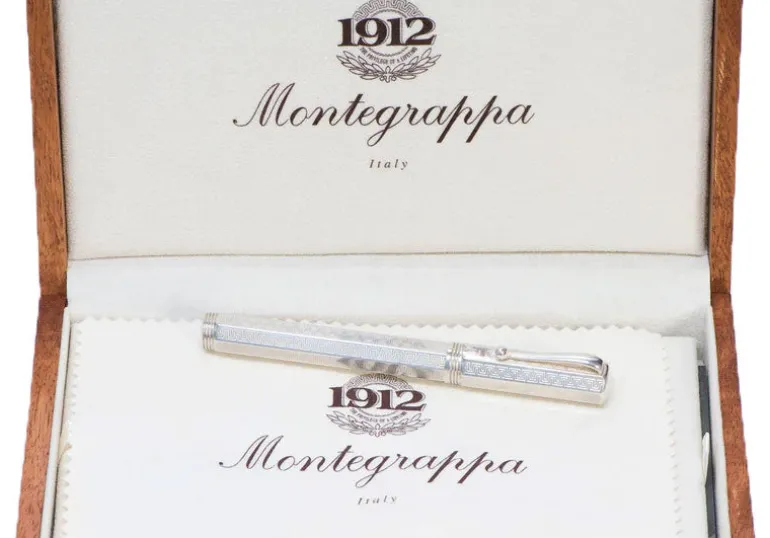 Montegrappa Reminiscence Sterling Silver Fountain Pen Medium Nib