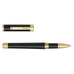 Montegrappa Zero Rollerball Pen Black Gold | Altman Luggage