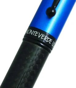 Monteverde Invincia Carbon Fiber Fountain Pen Blue | Altman Luggage
