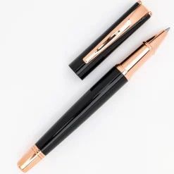 Monteverde USA Impressa Rollerball Pen Black With Gold Trim