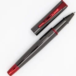 Monteverde USA Impressa Rollerball Pen Gunmetal With Red Trim