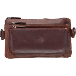 Multi Function Waist Bag, 9.5" x 2" x 5.5", Brown