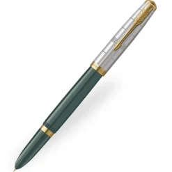 Parker 51 Premium Forest Limited Edition Green Gold Trim Fountain Pen