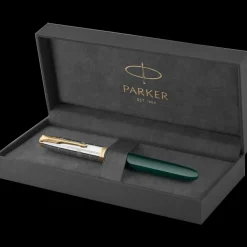 Parker 51 Premium Forest Limited Edition Green Gold Trim Fountain Pen