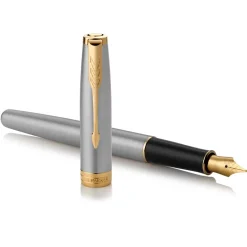 Parker Sonnet Stainless Steel GT Fountain Pen on Sale | Altman Luggage