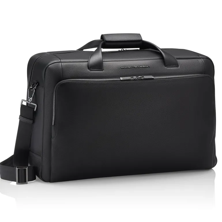 Porsche Design Roadster Leather Weekender Black | Altman Luggage
