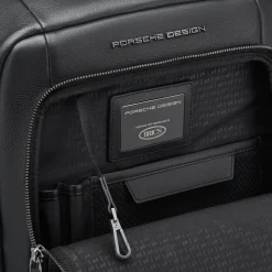 Porsche Design Roadster Leather Backpack Medium Black | Altman Luggage