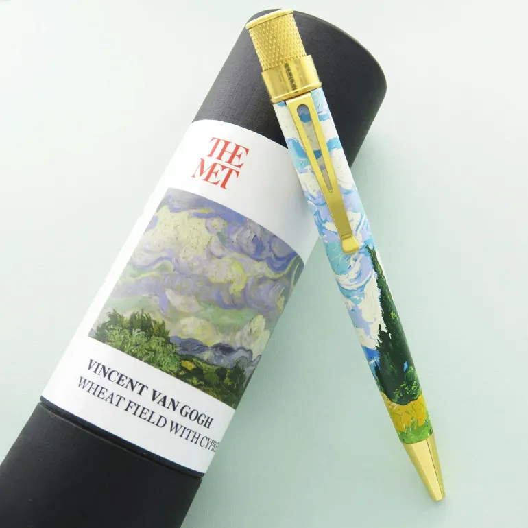 Retro 51 The Metropolitan Museum Van Gogh Wheat Field Cypresses Roller
