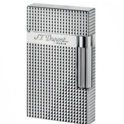 S T Dupont LIGNE 2 Diamond Head Silver Plated Lighter | Altman