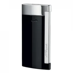 S. T. Dupont SLIM 7 Black And Chrome Finish Lighter | Altman Luggage