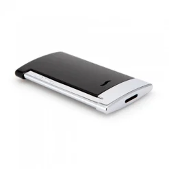 S. T. Dupont SLIM 7 Black And Chrome Finish Lighter | Altman Luggage