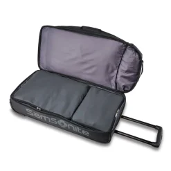 Samsonite Andante 2 32 Drop Bottom Wheeled Duffle River Rock Black