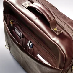 Samsonite Colombian Leather Flapover Case Double Gusset