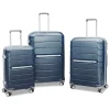 Samsonite Freeform 3 Piece Set 21|24|28 Inch Expandable Spinners (Navy