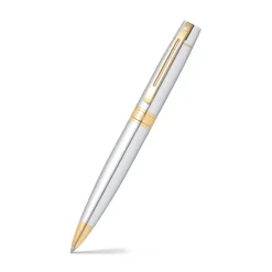 Sheaffer 300 Chrome with Gold Trims Ballpoint Pen | Altman Luggage
