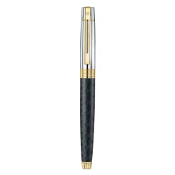 Sheaffer 300 ENGRAVED MATT BLACK BARREL AND SHINY CHROME GOLD TRIM RB