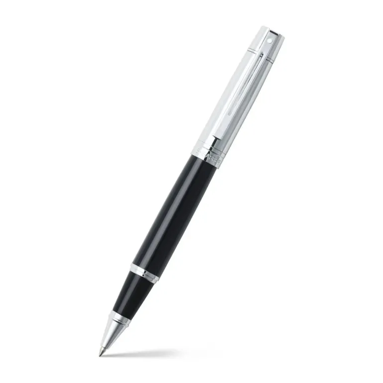 Sheaffer 300 Glossy Black and Bright Chrome Cap Rollerball Pen