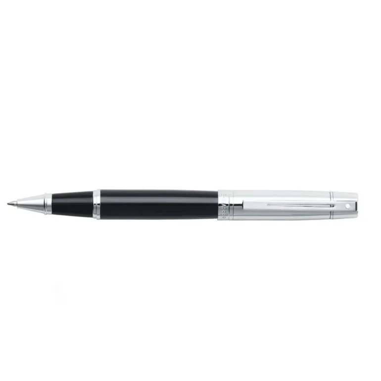 Sheaffer 300 Glossy Black and Bright Chrome Cap Rollerball Pen