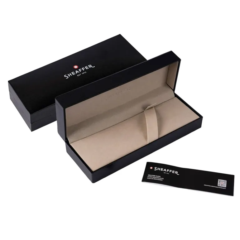 Sheaffer 300 Glossy Black and Bright Chrome Cap Rollerball Pen