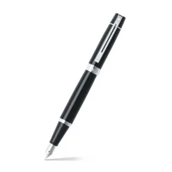 Sheaffer 300 Glossy Black Fountain Pen With Chrome Trims