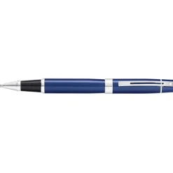 Sheaffer 300 Glossy Blue with Chrome Trims Rollerball Pen | Pen Sale