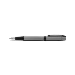 Sheaffer 300 Matte Gray Fountain Pen With Black Trims