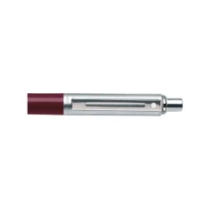 Sheaffer Sentinel Burgundy and Chrome Ballpoint Pen With Chrome Trims