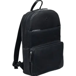 Slim Backpack for 14" Laptop, 12" x 4" x 16.25", Black