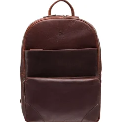 Slim Backpack for 14" Laptop, 12" x 4" x 16.25", Brown