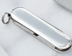Victorinox Swiss Army Classic Sterling Silver Polished Pocket Knife