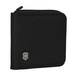 Victorinox Swiss Army Zip Around Wallet Black | Altman Luggage