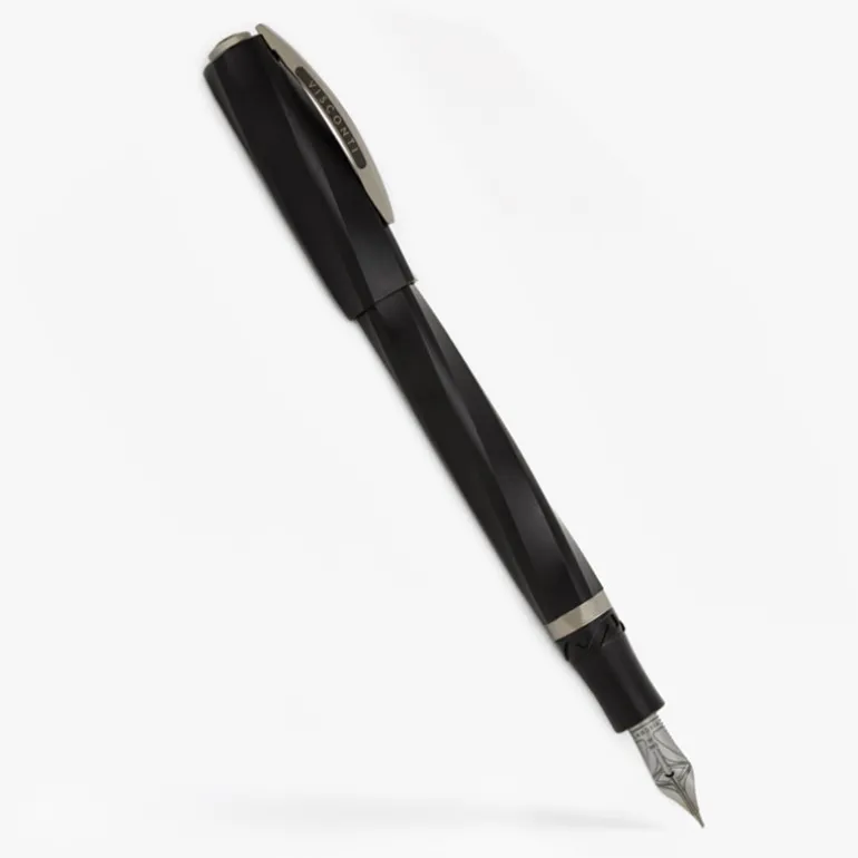 Visconti Divina Matte Black Fountain Pen | Altman Luggage