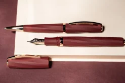 Visconti Divina Matte Bordeaux Fountain Pen | Altman Luggage