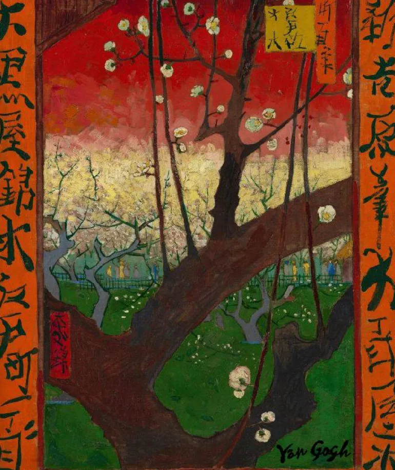 Visconti Van Gogh Ballpoint Pen Flowering Plum Orchard | Altman Luggage