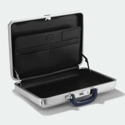 Zero Halliburton Pursuit Aluminum Medium Attache Case Silver