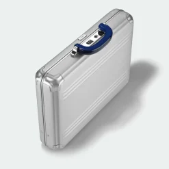 Zero Halliburton Pursuit Aluminum Medium Attache Case Silver