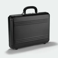 Zero Halliburton Pursuit Aluminum Medium Attache Case Silver